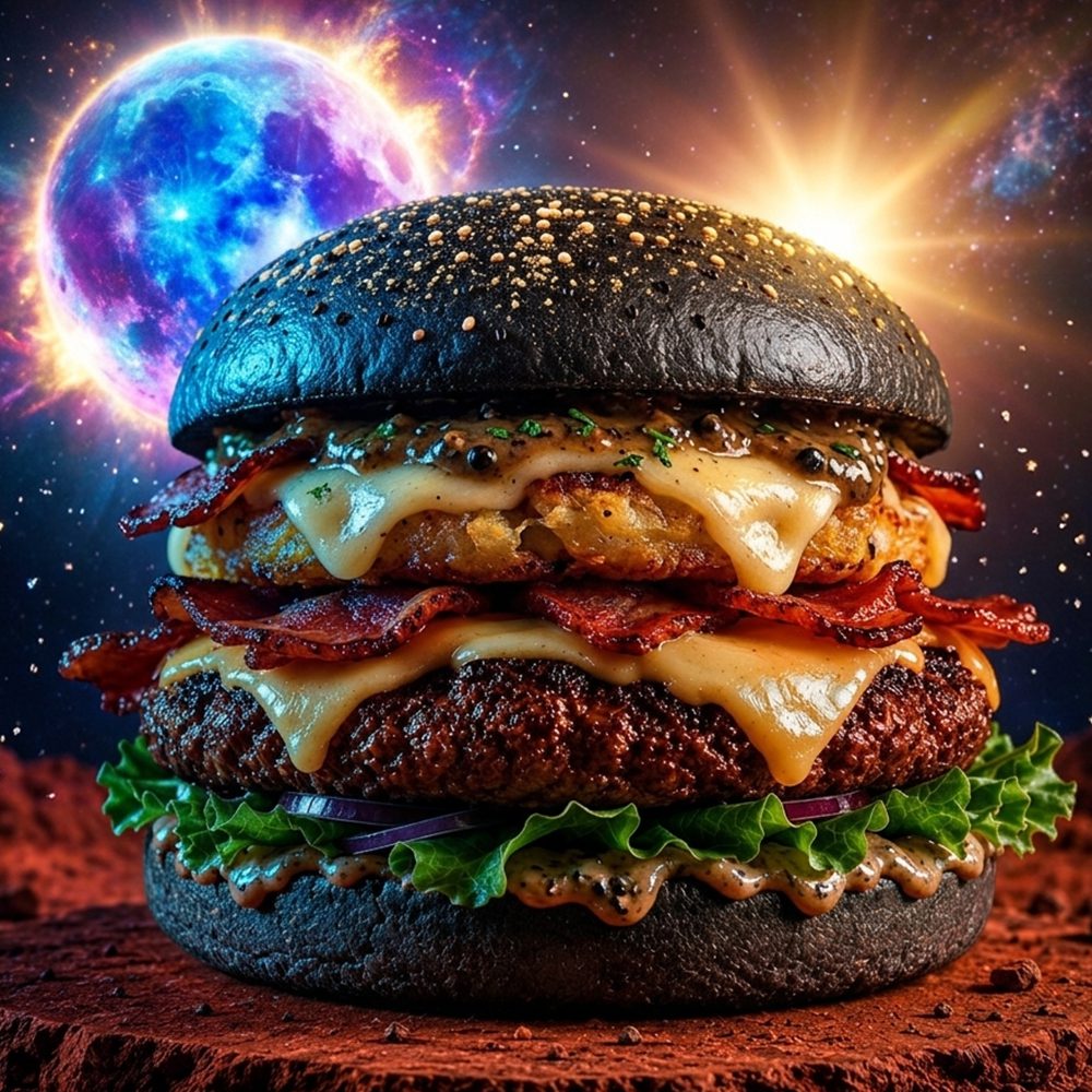 Supernova burger galactosnack Mars Burger